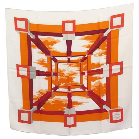 hermes perspective scarf|HERMES Silk Perspectives Cassandre Scarf 70 .